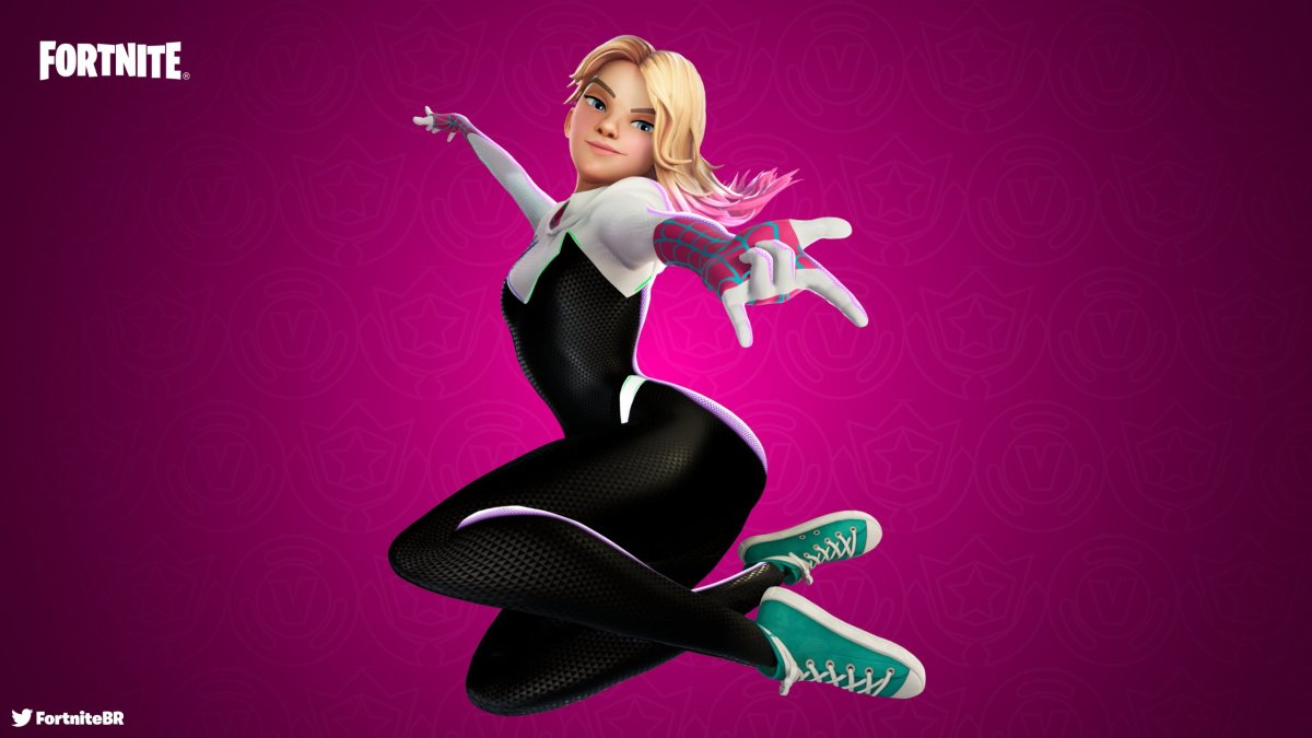 Fortnite Spider-Gwen maskless outfit